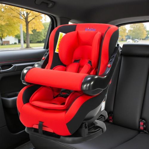 KIDS WORLD kids safety car seat Group 0+/1 for 0 &ndash; 4yrears ( 0-18kg) &ndash; Red Black