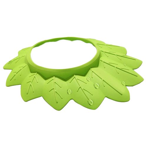 Toddler EVA Foam  Adjustable Shower Bath Hat Visor Ear Green