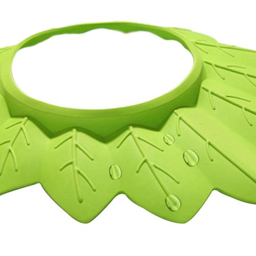 Toddler EVA Foam  Adjustable Shower Bath Hat Visor Ear Green