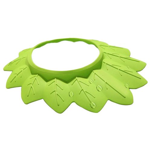 Toddler EVA Foam  Adjustable Shower Bath Hat Visor Ear Green