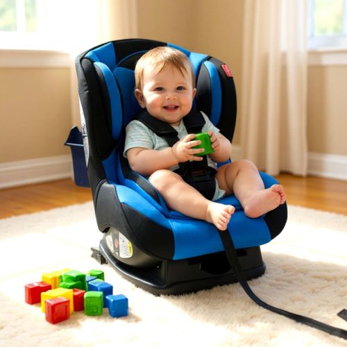 Baby Car Seat 0-4 Years 0-18 Kgs Blue Black