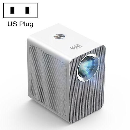 ET50 4 Inch 180 Lumens 1920x1080P Smart LED Mini Projector, Plug Type:US PlugWhite