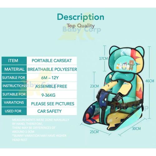 Baby Corp Car Seat For Kids Portable Baby Car Seat Children Chair Seat