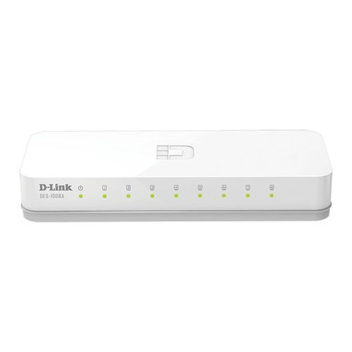Dlink D-Link 8-Port 10/100 Network Switch - White