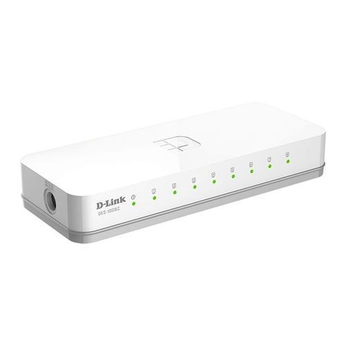 Dlink D-Link 8-Port 10/100 Network Switch - White