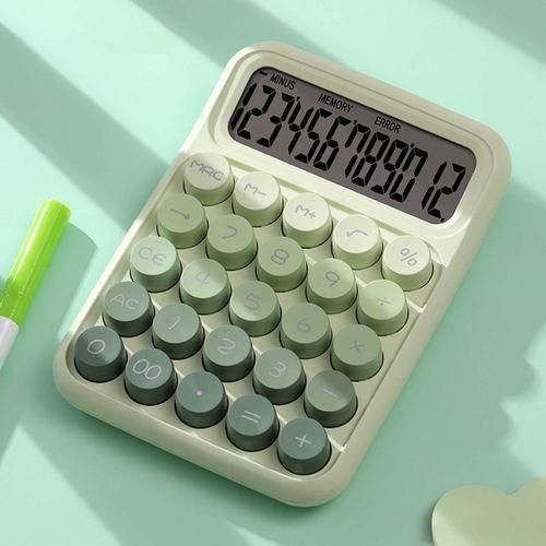 Mechanical Switch Calculator Handheld Gradient Green
