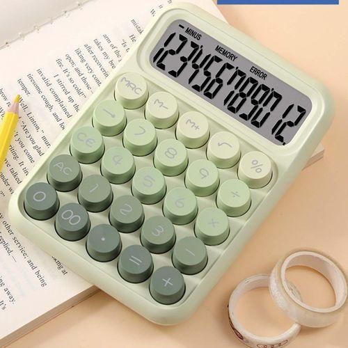 Mechanical Switch Calculator Handheld Gradient Green