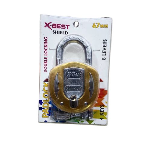 Mindy Strong Padlock For Safety Locks And Security-Silver