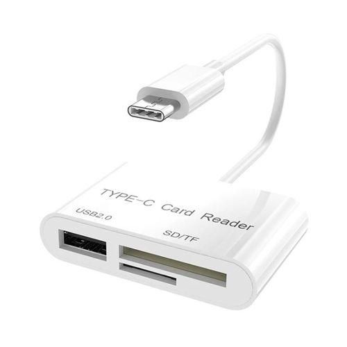 D158 USBC to USB SDMicro SD Card Reader