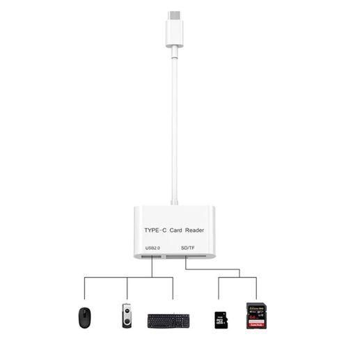 D158 USBC to USB SDMicro SD Card Reader