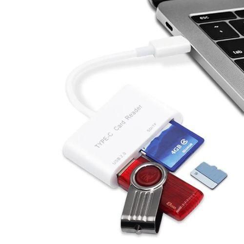 D158 USBC to USB SDMicro SD Card Reader