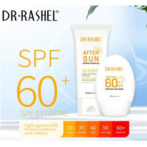 Dr Rashell Hydrating & Anti-aging Sun Protection Kit kit Sunscreen Repair Dual-use Suit- Sun Protection & After Sun Set