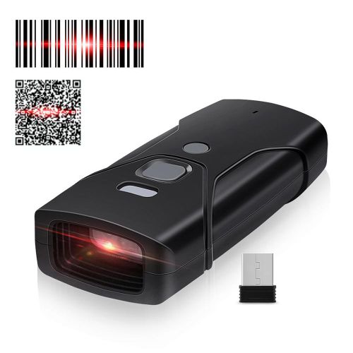 Portable Handheld Barcode Scanner Wired+2.4G+BT Three-mode Connection Support One-dimensional Barcode/QR Code Fast Scanning NO5111