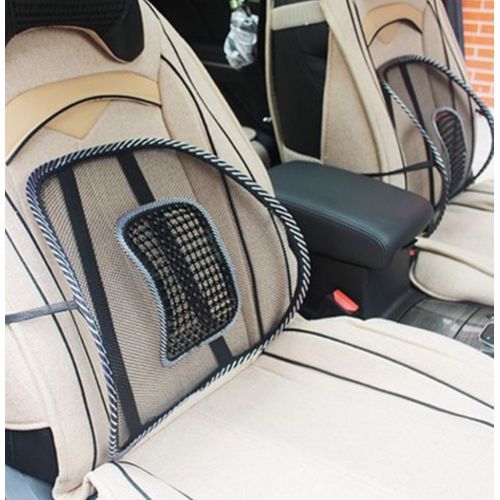 Breathable Pillow Mesh Car/Office Chair Seat Back Support-Black&White