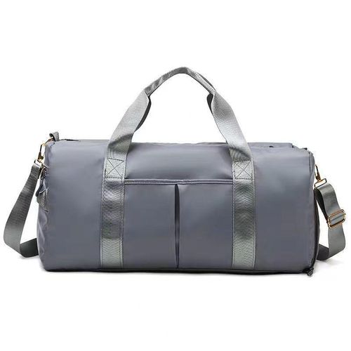 Sports Duffel Bag For Gym  & Travel With Wet Pocket & Shoe Compartment-Grey