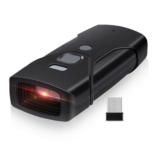 Portable Handheld Barcode Scanner Wired+2.4G+BT Three-mode Connection Support One-dimensional Barcode/QR Code Fast Scanning NO5114