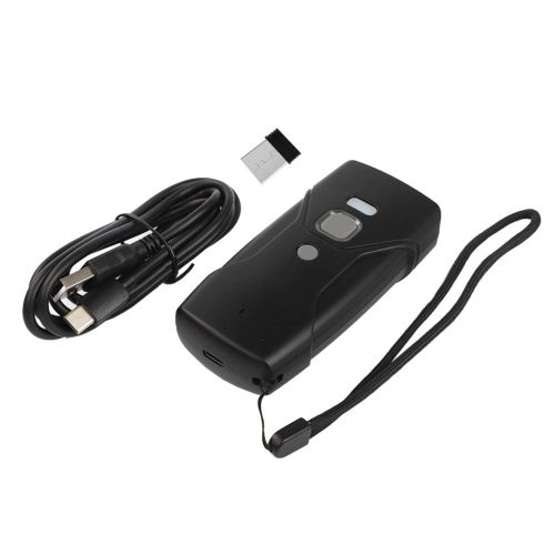 Portable Handheld Barcode Scanner Wired+2.4G+BT Three-mode Connection Support One-dimensional Barcode/QR Code Fast Scanning NO5114
