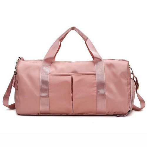 Travel & Gym Bag with Wet Pocket & Shoe Compartment-Pink