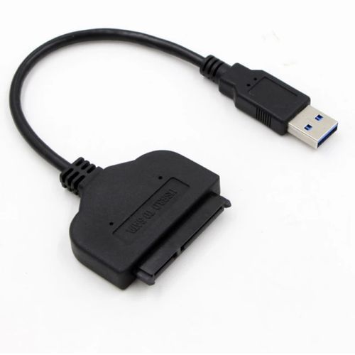 SATA To USB 3.0 Cable Adapter 2.5 Inch SSD Hard Drive Reader-Black