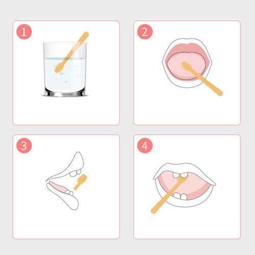 Baby Toothbrush Set Toddler Oral Cleaner Tongue Scraper For 6 To Pink