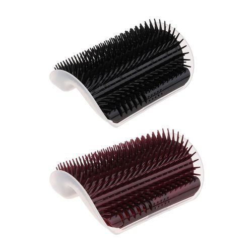 2Pcs Dog Cat Kitten Self Groomer Grooming Brush W Catnip Massager Toy