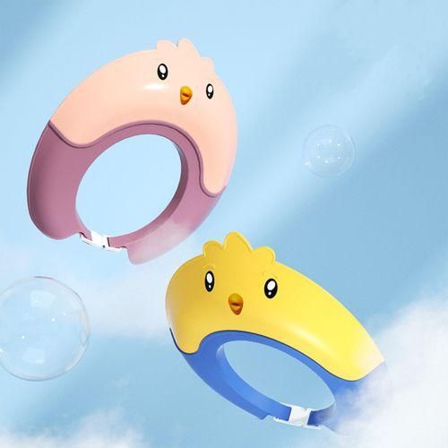Kids Shower Cap Washing Hair Silicone Shower Visor Yellow