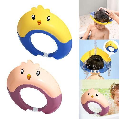 Kids Shower Cap Washing Hair Silicone Shower Visor Yellow