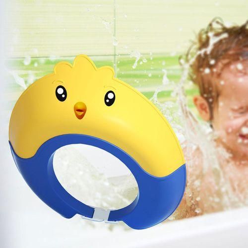 Kids Shower Cap Washing Hair Silicone Shower Visor Yellow