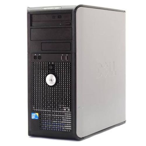 DELL Refurbished Complete Set Desktop CPU 2gb RAM 250GB HDD DUOCORE With Free WiFi Card-Black