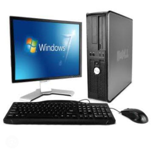DELL Refurbished Complete Set Desktop CPU 2gb RAM 250GB HDD DUOCORE With Free WiFi Card-Black