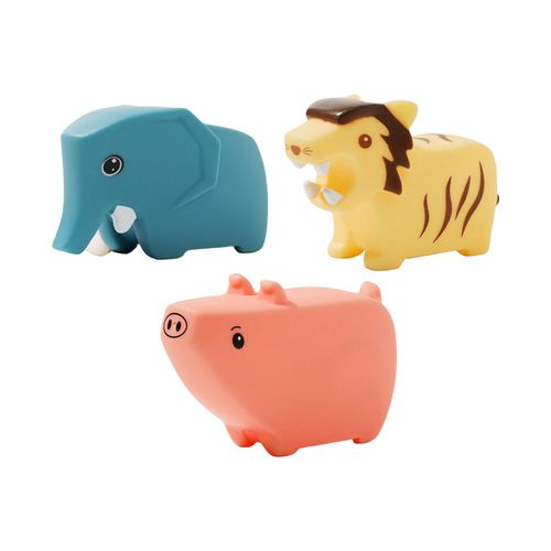 3x Little Animal Squirts Fun Bath Toys Terrestrial Animals