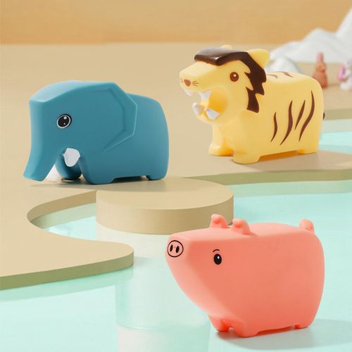 3x Little Animal Squirts Fun Bath Toys Terrestrial Animals