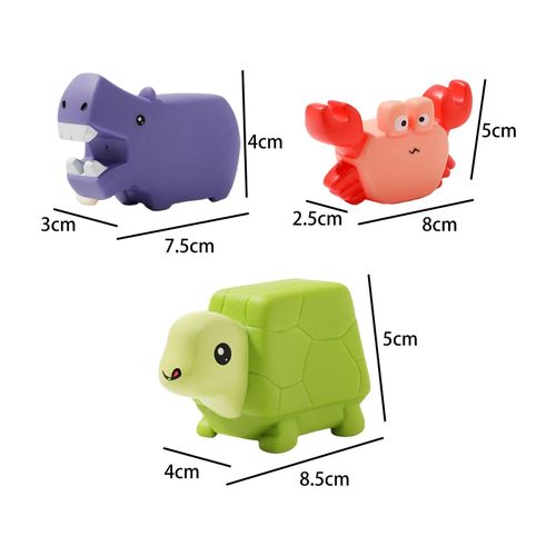 3x Little Animal Squirts Fun Bath Toys Pool Aquatic