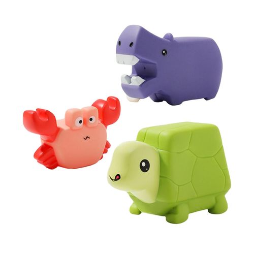 3x Little Animal Squirts Fun Bath Toys Pool Aquatic