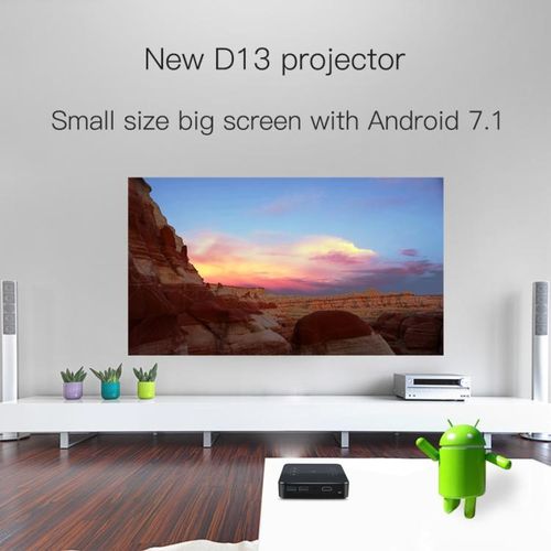D13 2+16G 854 x 480 Android 7.1.2 Projector