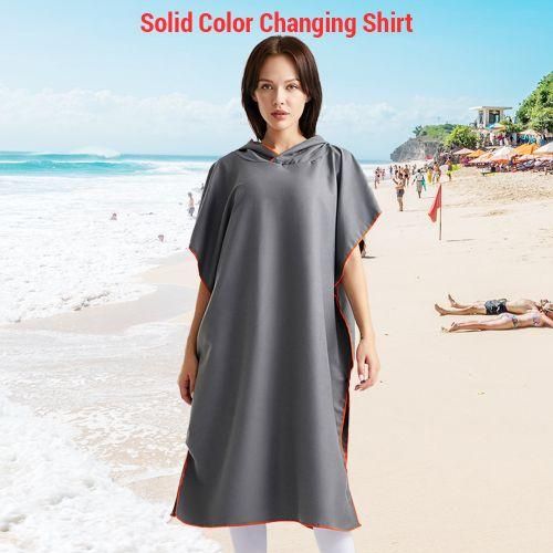 Adult Wearable Towel Robe With Hood QuickDrying