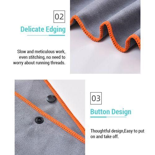 Adult Wearable Towel Robe With Hood QuickDrying