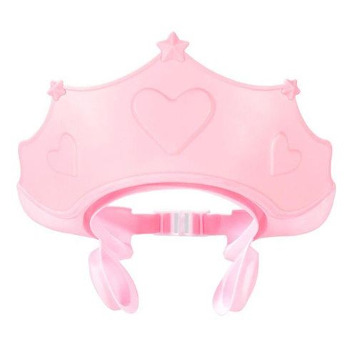 Adjustable Soft Shower Caps Hat Prevent Water Entering The Eyes Pink