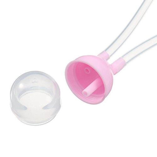 Baby Newborn Nasal Vacuum Mucus Suction Infant Nose Cleaner Pink (pink)