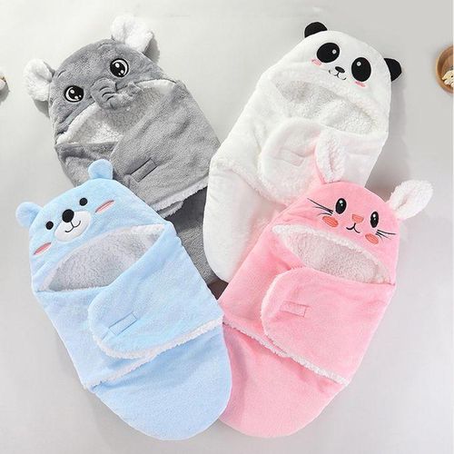 Newborn Swaddle Wraps Wrap Hat Stylish Child Nice Gray
