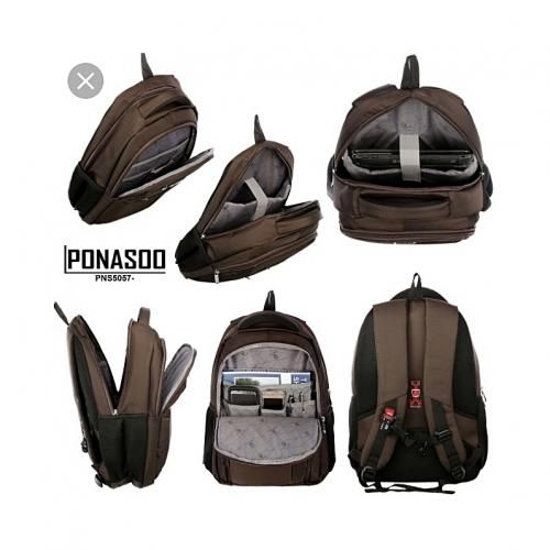 Ponasoo Water-Resistant Laptop/School Bag - Strong Spacious & Stylish