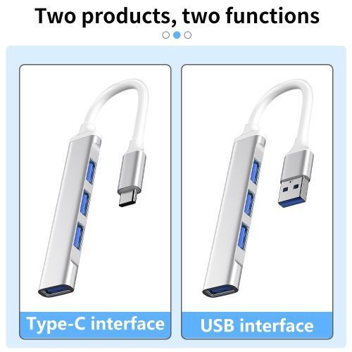 Type C USB 3.0 HUB  3.0 4 Port Multi Splitter Adapter