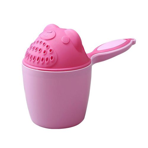 Baby Spoon Shower Bath Water Swimming Bailer Shampoo Cup Children Bath Accessories New,Pink NO5238