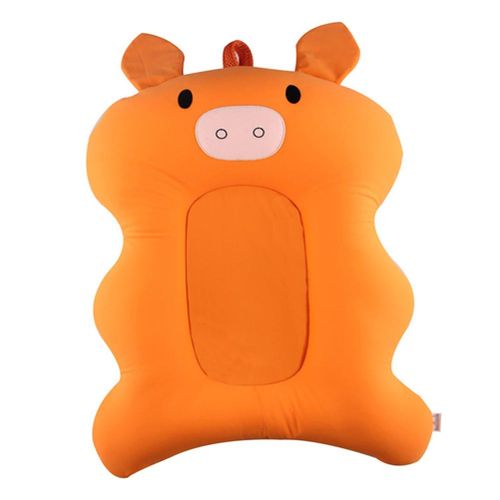 Baby Bath Tub Pillow Pad Air Cushion Mat Floating Soft Seat for Infant Newborn,Orange NO5238