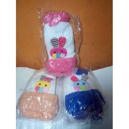 3Beautiful Stylish Baby Cap With Rope1 Free Baby Face Towel