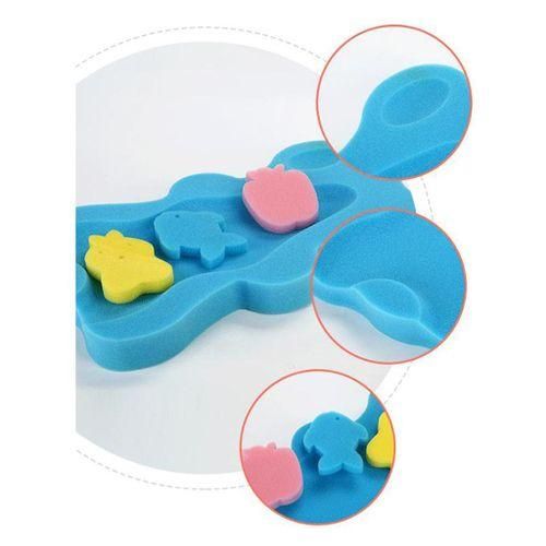 Sponge Infant Bath Cushion  Foam Bathroom  Mat Blue