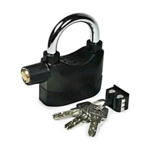Alarm Padlock - Black,Silver