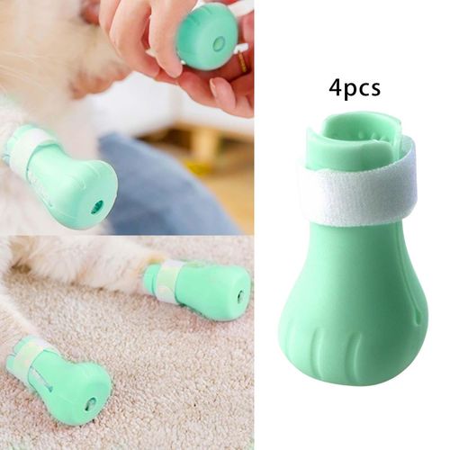 2 X 4 Pcs Cat Foot Covers Nail Gloves Cat Boots For