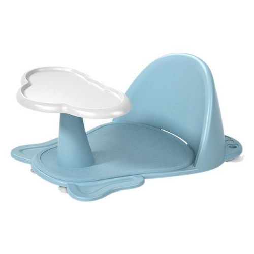 Baby Shower Bath Seat Sit Up Bathing For Newborn Kids Shower Blue