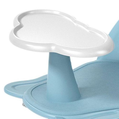Baby Shower Bath Seat Sit Up Bathing For Newborn Kids Shower Blue